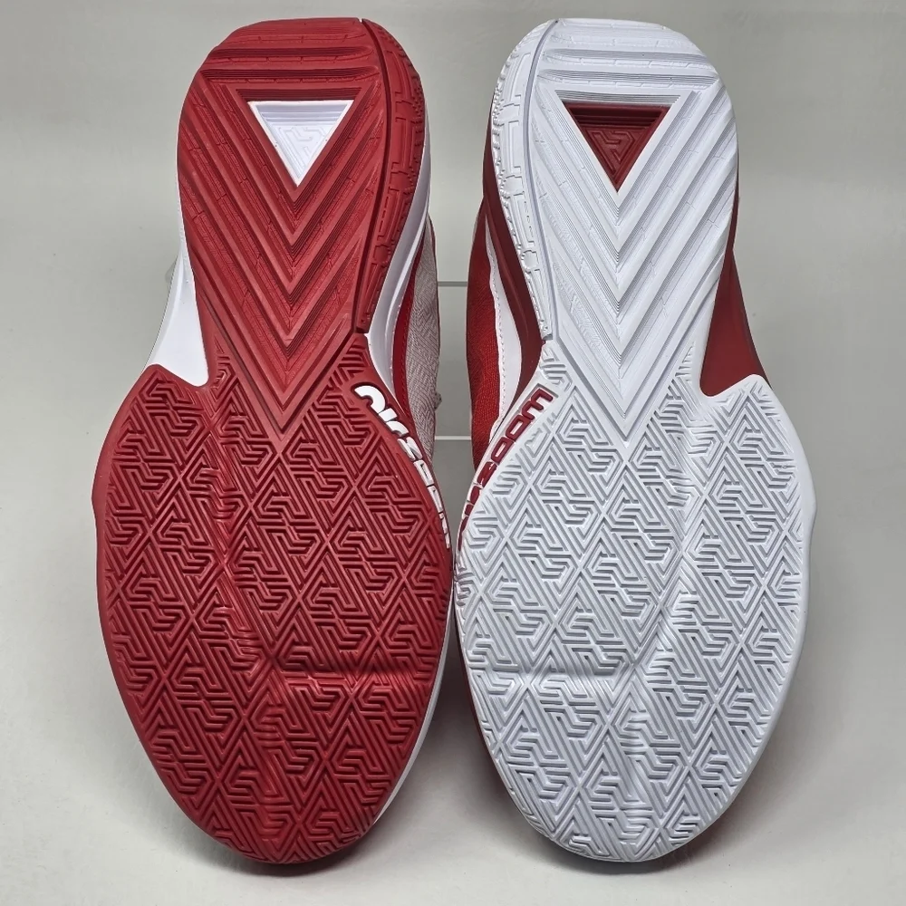 Nike Zoom Freak 5 Men White Red Basketball Athletic Shoe FV1933-600 Size 9.5 New